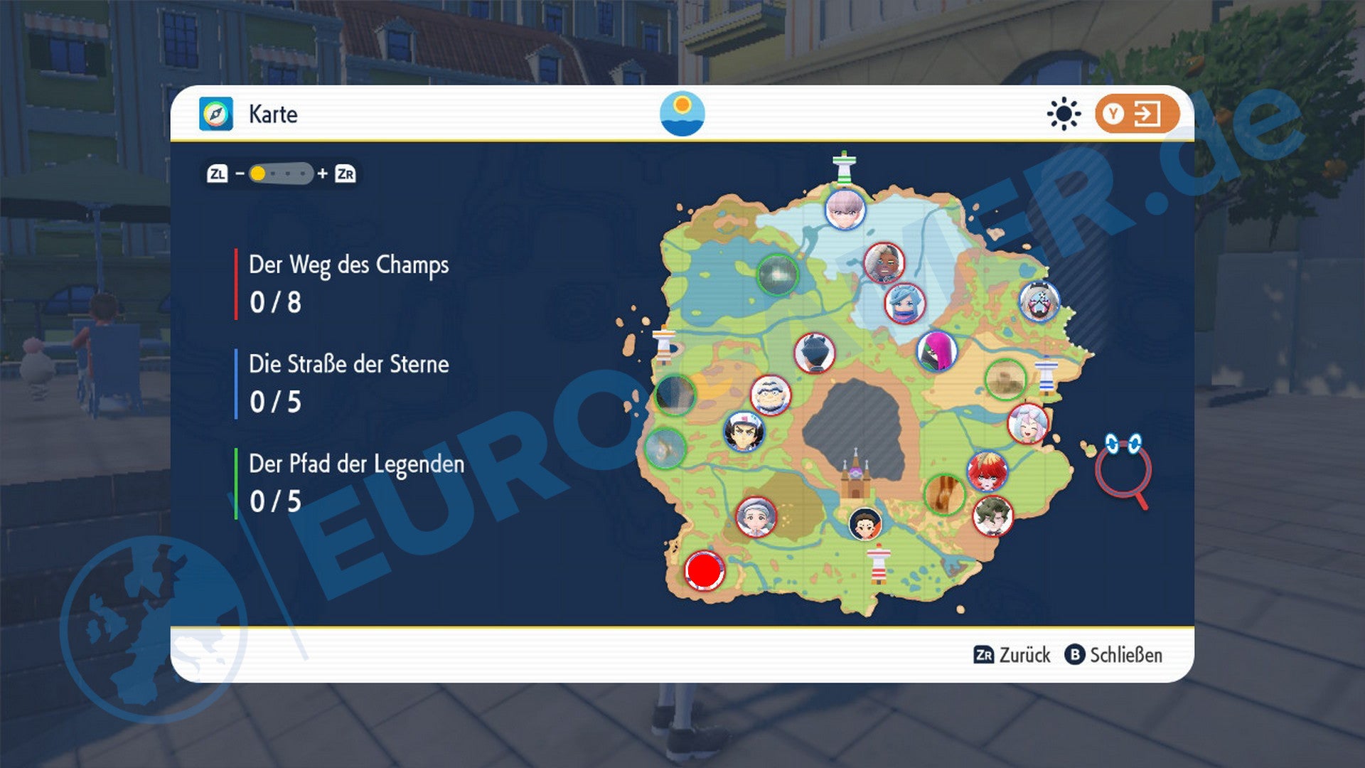Pokémon Karmesin und Purpur Arenaleiterin Tulia in der AsarillaArena
